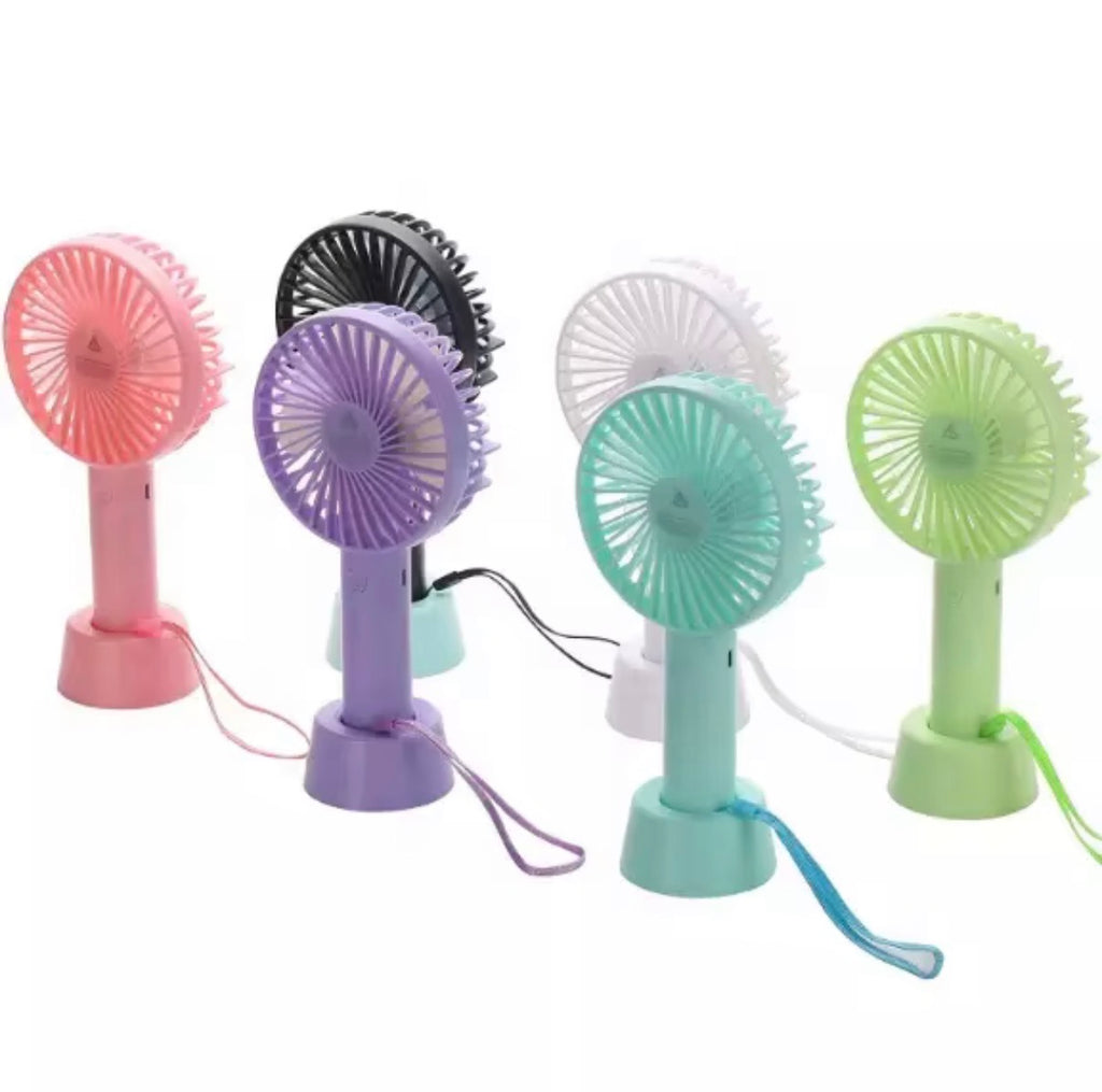 Portable Rechargeable Handheld Fan – 3 Speed
