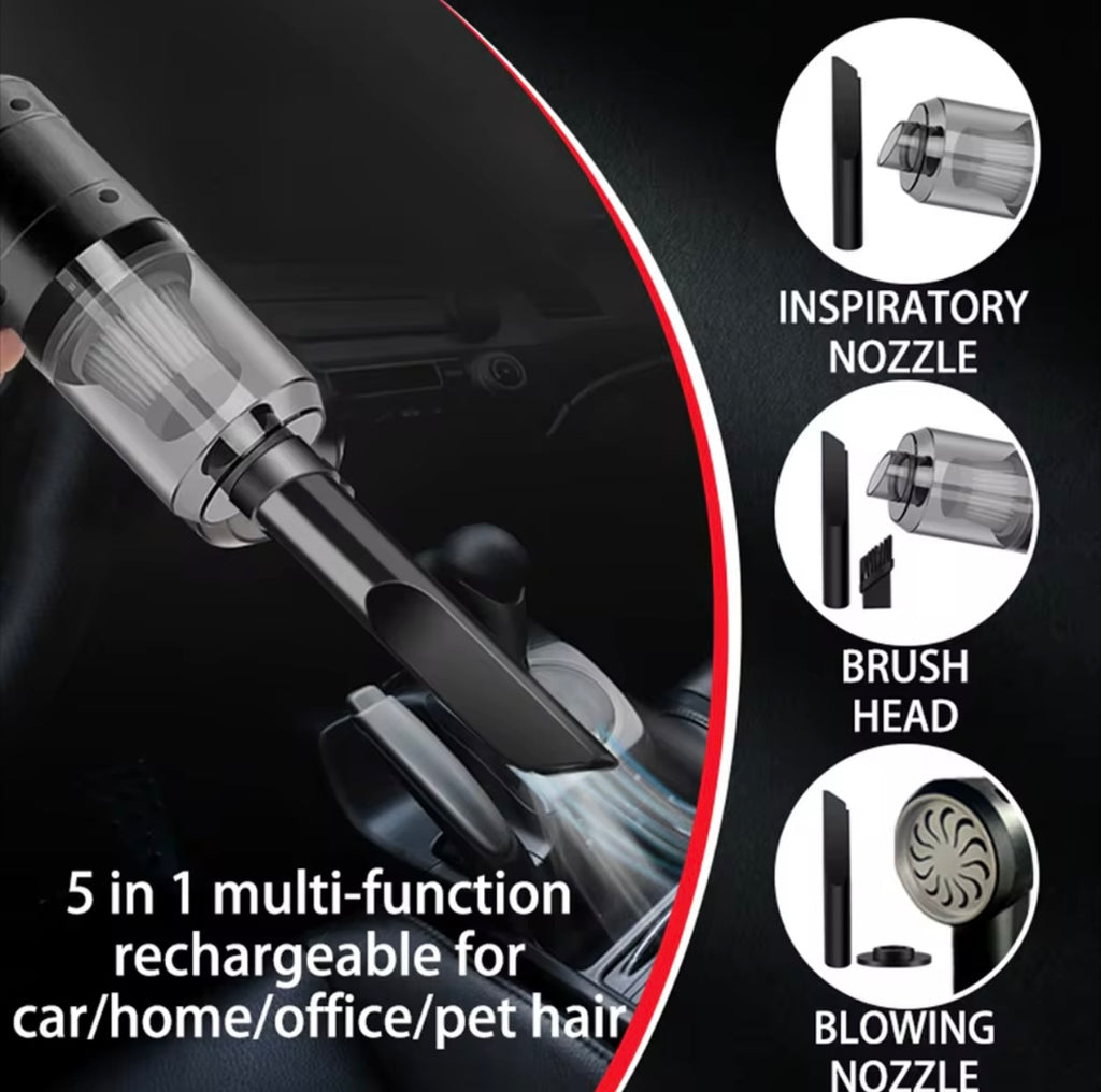 Rechargeable Mini Handheld Vacuum – Car & Home Cleaner