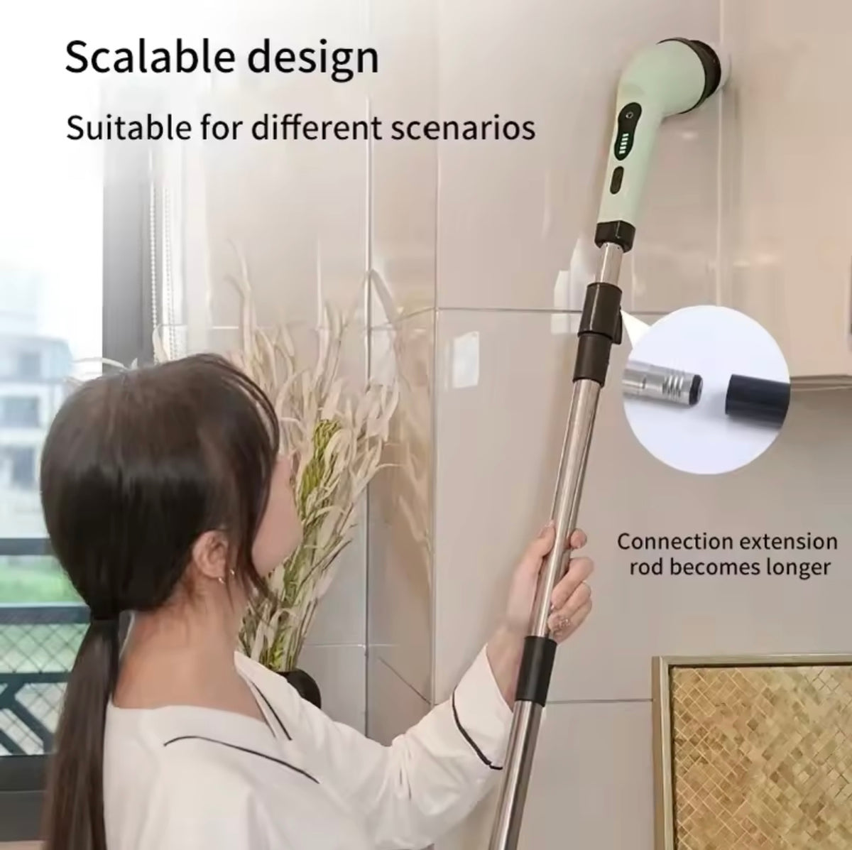 Cordless Electric Spin Scrubber – Multipurpose Cleaning Brush